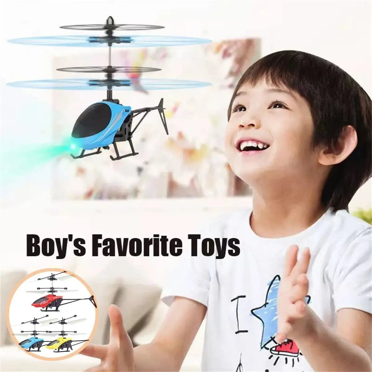 Rechargeable Mini RC Helicopter – Safe Auto-Stable Gyro, Fall-Resistant Remote Control Toy Drone for Kids