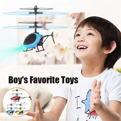 Rechargeable Mini RC Helicopter – Safe Auto-Stable Gyro, Fall-Resistant Remote Control Toy Drone for Kids