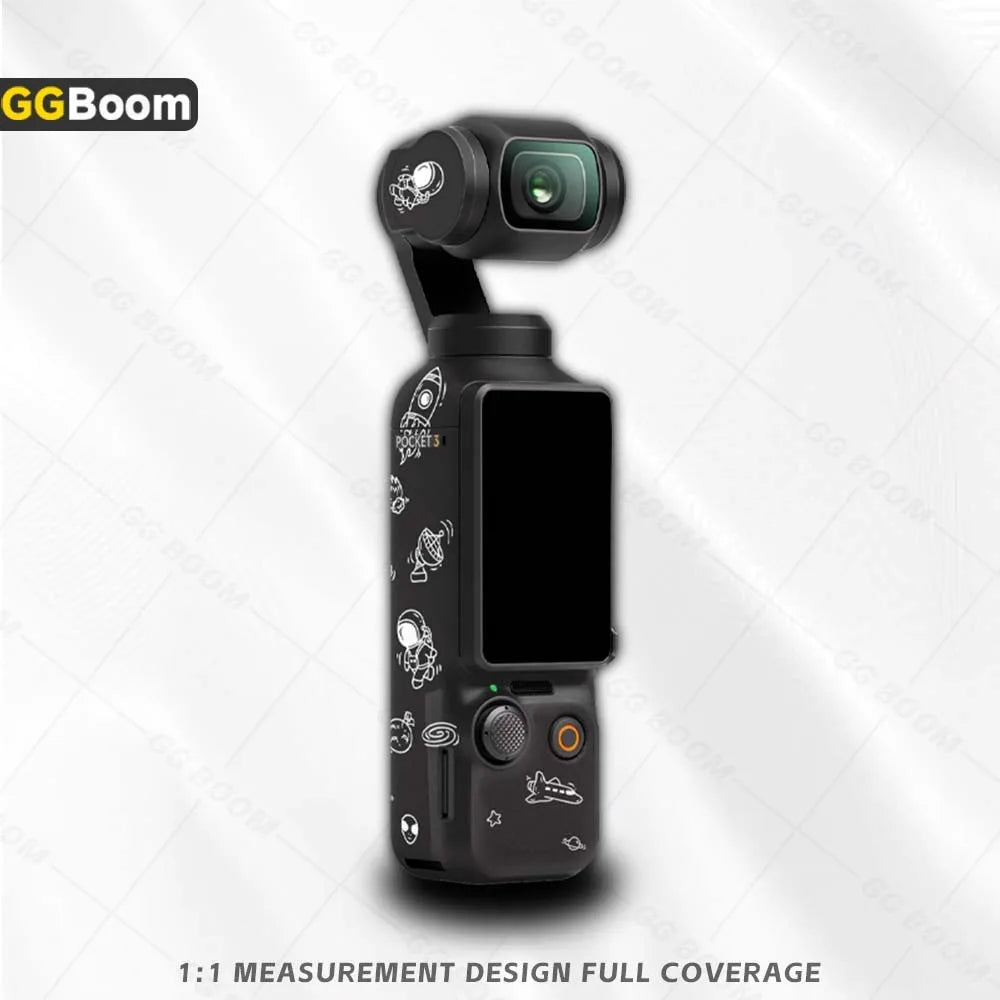 Camera Waterproof Full Body Sticker Kit Anti-Scratch Protective Film Colorful PVC Decal Accessories For OSMO Pocket 3