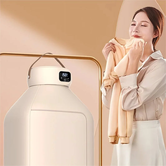 Mini Portable Clothes Dryer - Foldable Quick-Dry Hanging Smart Timer Dryer for Dorm & Home