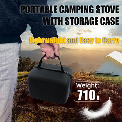 Portable Camping Stove, Powerful Gas Stove, Propane Camp Stove with Carrying Case, 30,000 Small Propane Stove, Gas Burners