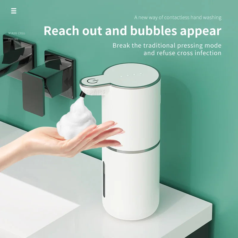 Automatic Touchless Foam Soap Dispenser – USB Rechargeable | 380ml Smart Sensor Foam Machine