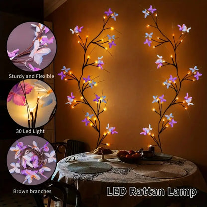 Enchanted Willow Vine Light – 30 LED USB Powered Waterproof Butterfly Wall Decor