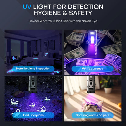 High-Power Tactical LED Flashlight | 1500LM Rechargeable EDC Work Light | COB + Front Beam | Magnetic Base | USB Fast Charging