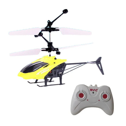Rechargeable Mini RC Helicopter – Safe Auto-Stable Gyro, Fall-Resistant Remote Control Toy Drone for Kids