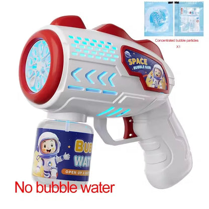 Automatic Bubble Gun Machine – 20 Modes Bubble Blower Toy for Kids, LED Light Up Bubble Gun with Bubble Liquid – Outdoor Summer Fun Beach Toy Gift