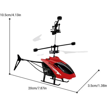 Rechargeable Mini RC Helicopter – Safe Auto-Stable Gyro, Fall-Resistant Remote Control Toy Drone for Kids