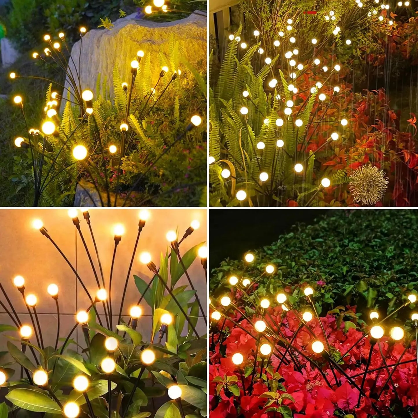Solar Firefly Garden Lights - Waterproof LED Outdoor Decorative Lights