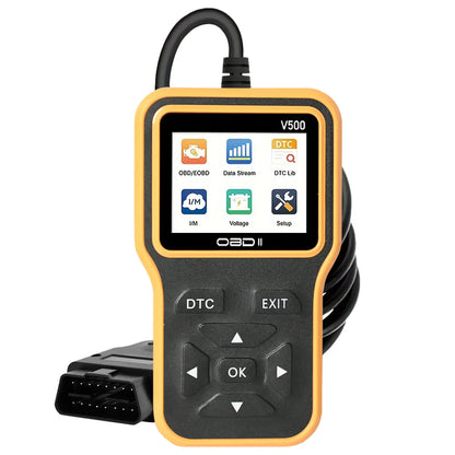 Car OBD2 Scanner V500 – Engine Fault Code Reader, Battery Voltage Tester & Live Data Diagnostic Tool
