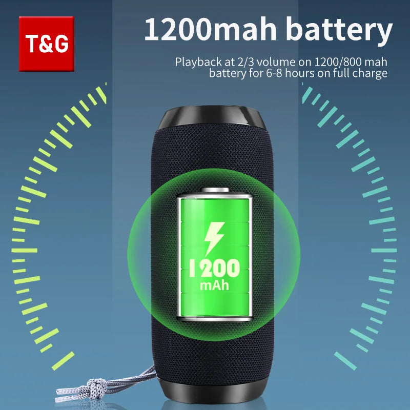 2025 Portable Bluetooth Speaker TG117 – Deep Bass, Waterproof, TWS Stereo Surround