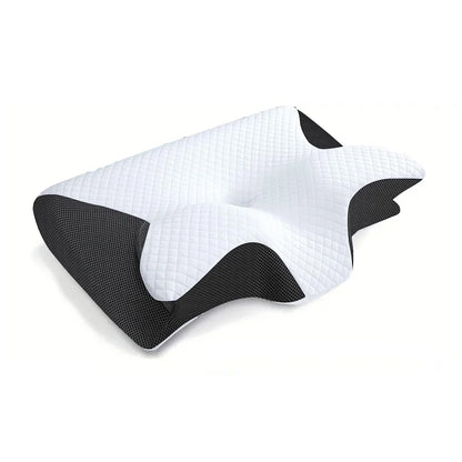 Memory Foam Cervical Pillow - 2-in-1 Ergonomic Orthopedic Neck Pain Relief Pillow