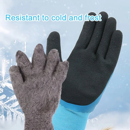 2PCS Winter Thermal Waterproof Gloves – -40°C Cold-Proof, Anti-Slip, Heat-Insulated Work Gloves for Snow, Outdoor, Construction, Fishing