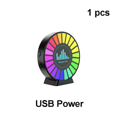 Aromatherapy Car Air Freshener Light - Magnetic RGB Ambient Lamp with Rechargeable Battery