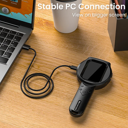 2.8" IPS Digital Magnifier - HD 1080P 100X Portable Microscope with LED Light & Remote Control