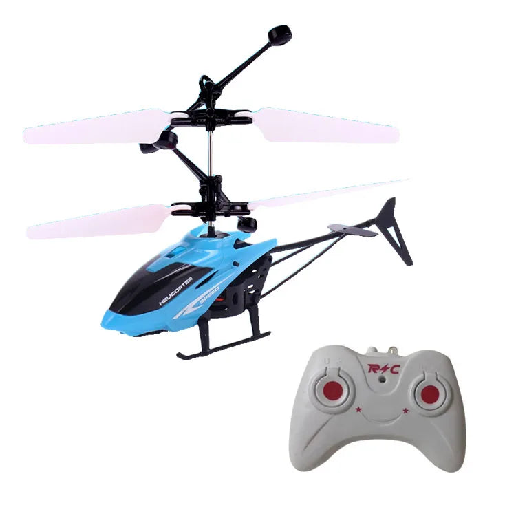 Rechargeable Mini RC Helicopter – Safe Auto-Stable Gyro, Fall-Resistant Remote Control Toy Drone for Kids