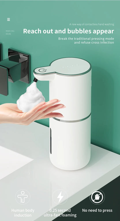 Automatic Touchless Foam Soap Dispenser – USB Rechargeable | 380ml Smart Sensor Foam Machine