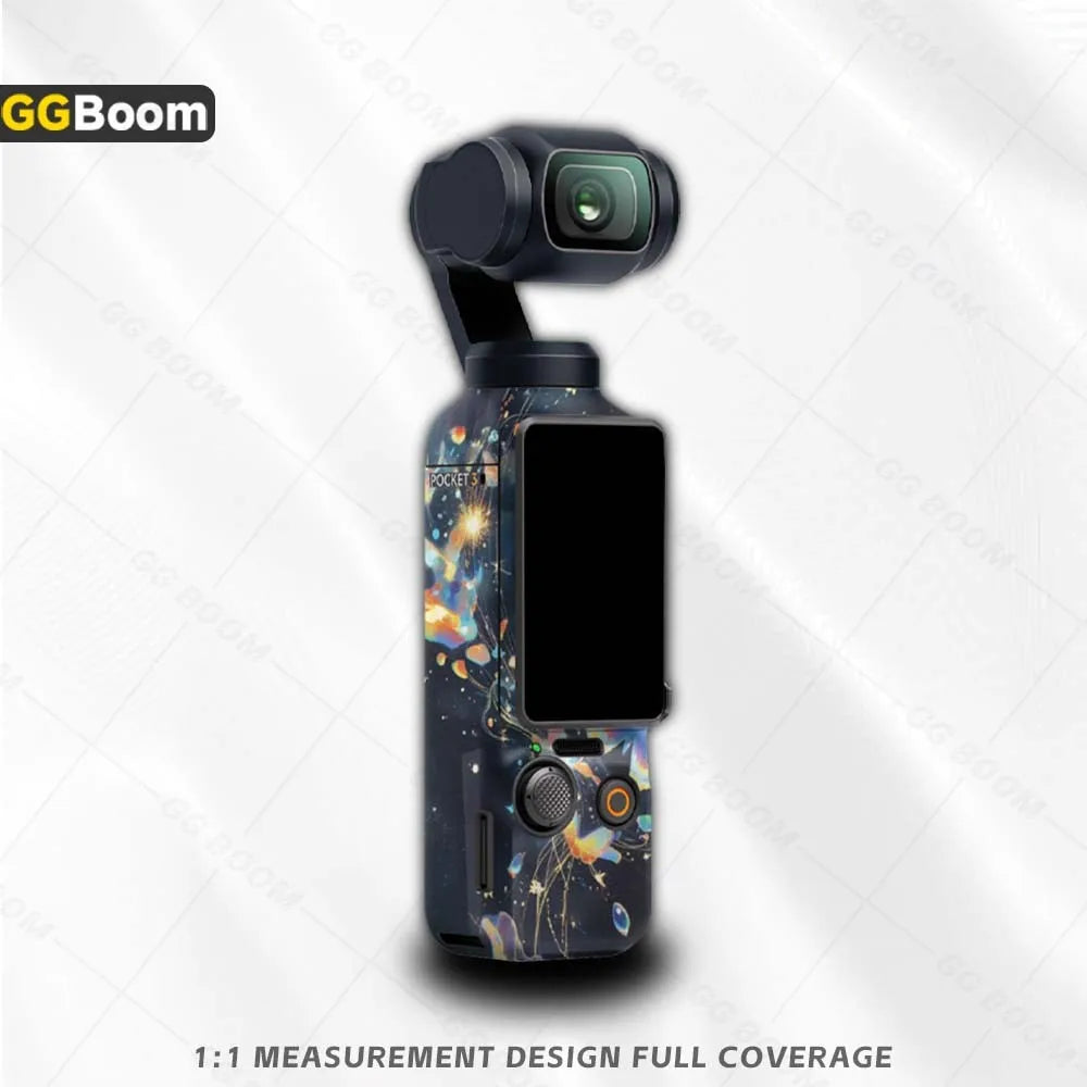 Camera Waterproof Full Body Sticker Kit Anti-Scratch Protective Film Colorful PVC Decal Accessories For OSMO Pocket 3