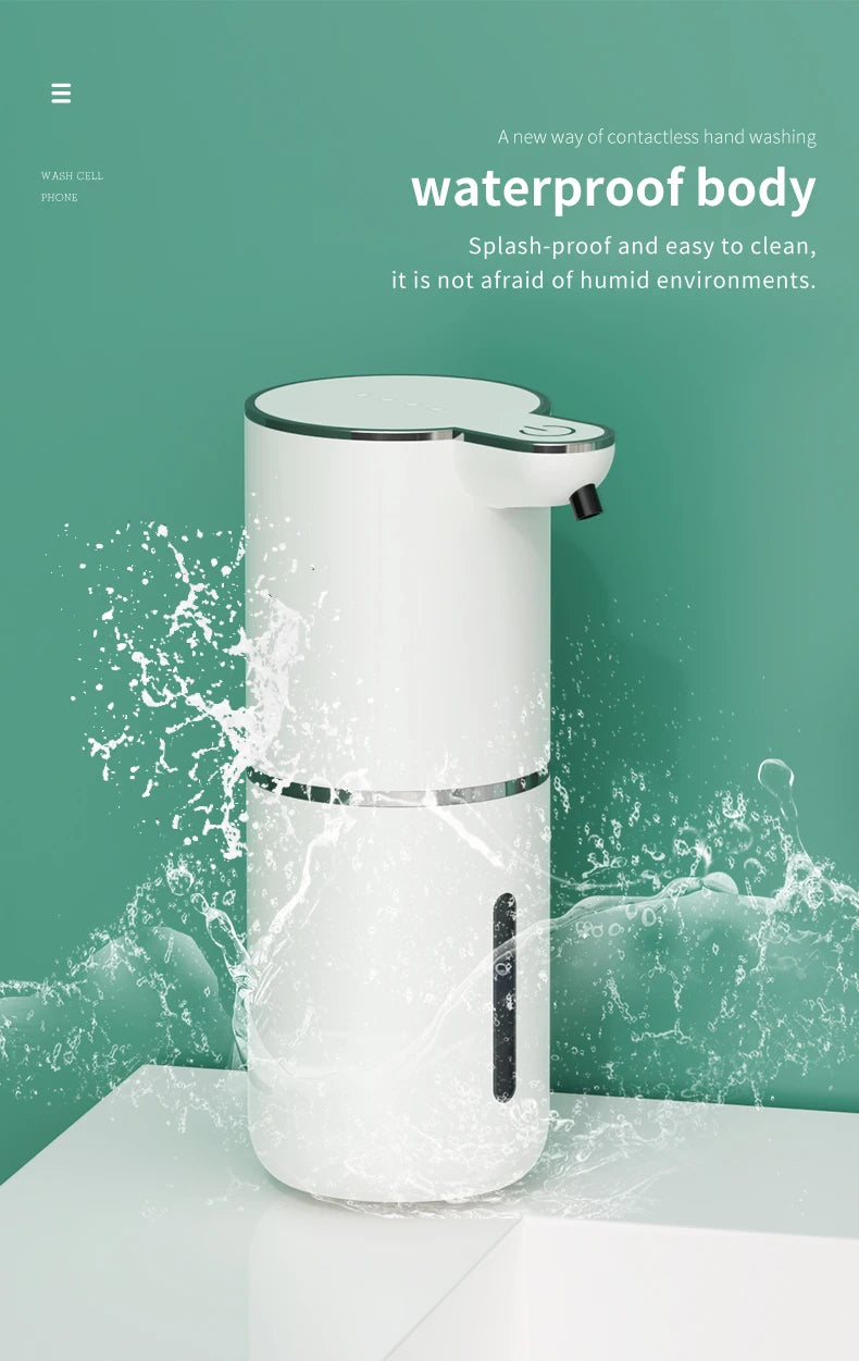 Automatic Touchless Foam Soap Dispenser – USB Rechargeable | 380ml Smart Sensor Foam Machine