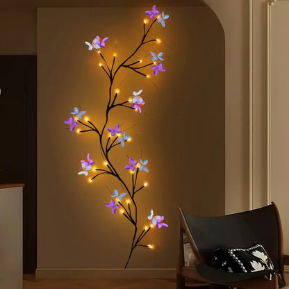 Enchanted Willow Vine Light – 30 LED USB Powered Waterproof Butterfly Wall Decor