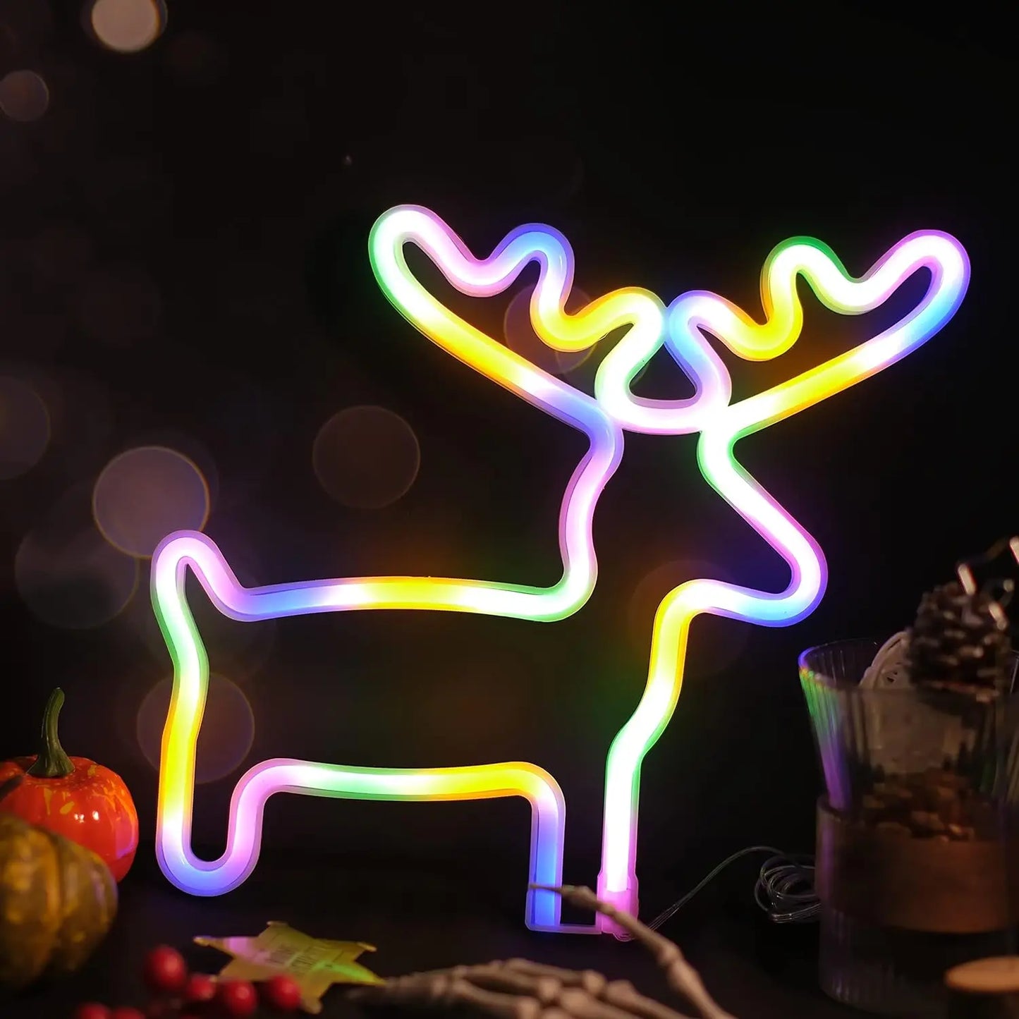 LED Neon Sign Light - Customizable Indoor Decor for Bedroom, Party, Bar & Home