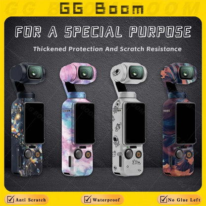 Camera Waterproof Full Body Sticker Kit Anti-Scratch Protective Film Colorful PVC Decal Accessories For OSMO Pocket 3