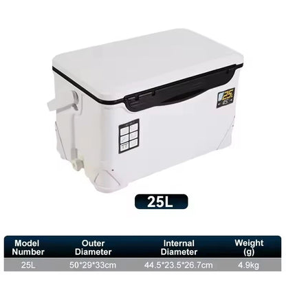 Outdoor Insulated Fishing Cooler Box – 10L & 25L Options – Multi-Function Live Bait Tank, Ice Storage, Portable Fishing Gear Box
— BAMİR Online Store’s