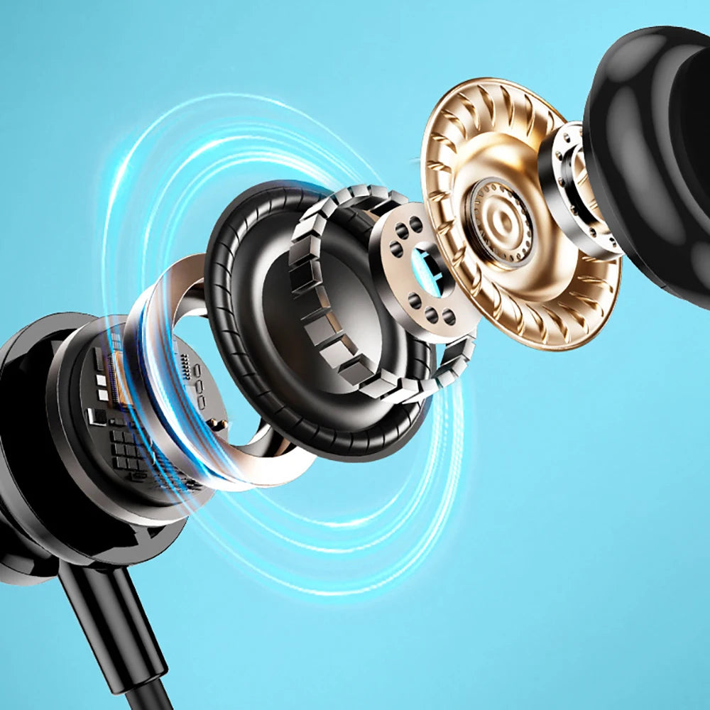 Bluetooth 5.4 Neckband Headphones with Color Screen – Wireless Noise Cancelling Earbuds with HD Mic, Long Battery Life & Smart Display