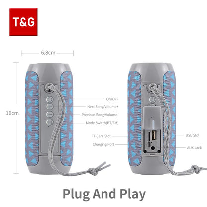 2025 Portable Bluetooth Speaker TG117 – Deep Bass, Waterproof, TWS Stereo Surround