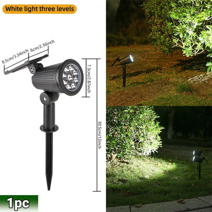Solar LED Spotlight Outdoor – 1/2 Pack RGB & Warm/White Options | Waterproof Garden Landscape Light for Yard, Pathway & Trees