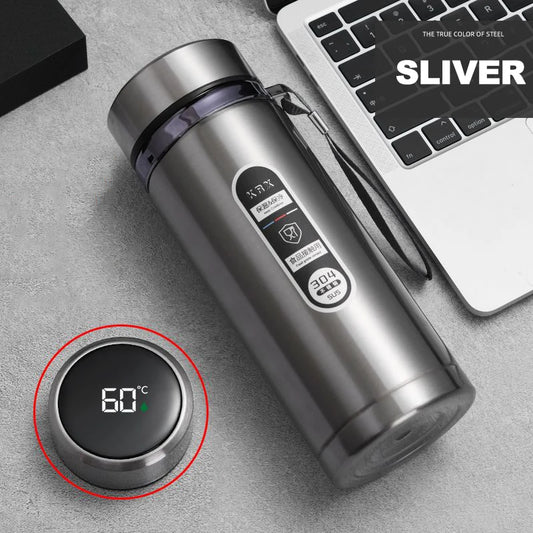 500Ml-1Liter Stainless Steel Thermos Bottle with LED Temperature Display Sus304 Tea Water Bottle Vacuum Flask Portable Cups