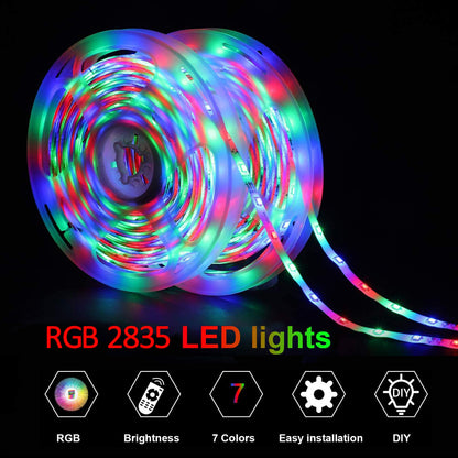 Smart RGB LED Strip Lights - Bluetooth Control USB Powered Ambient Lighting